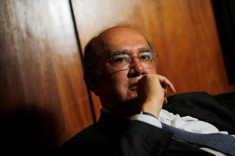 Ministro Gilmar Mendes durante entrevista à Reuters em Brasília
22/08/2019 REUTERS/Adriano Machado