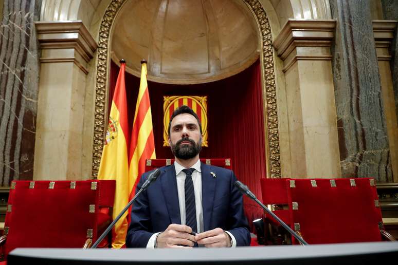 Presidente do Parlamento regional da Catalunha, Roger Torrent, um dos líderes da campanha pela independência da região
27/01/2020
REUTERS/Albert Gea