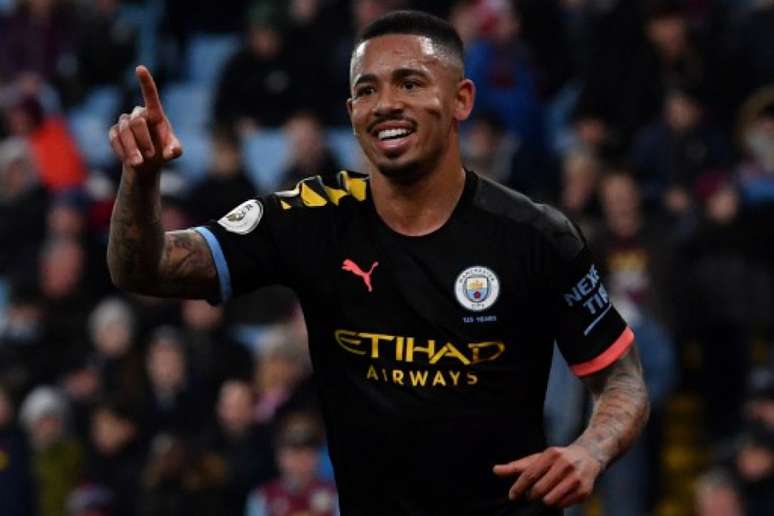 Gabriel marcou 20 gols pelo City e é o artilheiro brasileiro na elite europeia em 2019/2020 (Foto: PAUL ELLIS / AFP)