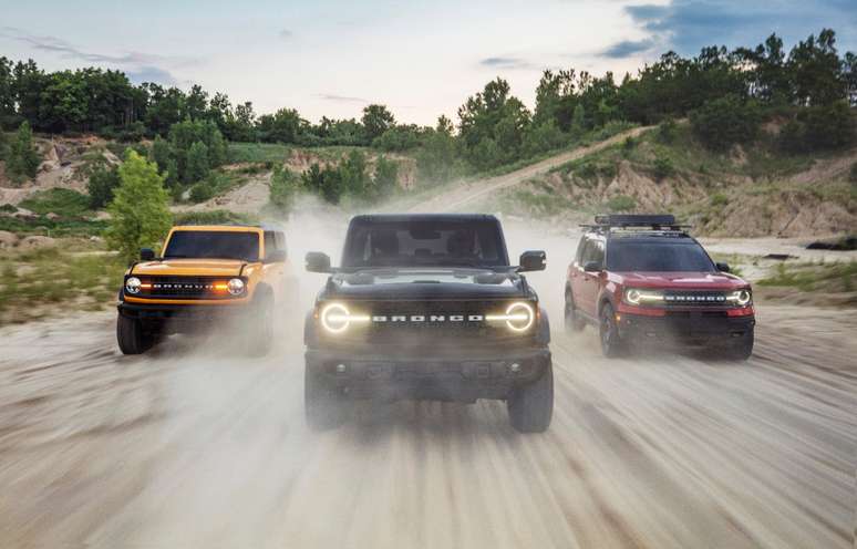 Ford Bronco têm três carrocerias diferentes e pretende atacar carros da Jeep.