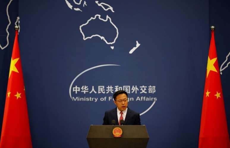Porta-voz do Ministério das Relações Exteriores da China, Zhao Lijian, em Pequim
08/04/2020
REUTERS/Carlos Garcia Rawlins