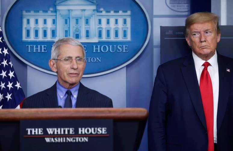 Trump e Fauci participam de briefing na Casa Branca
17/04/2020
REUTERS/Leah Millis