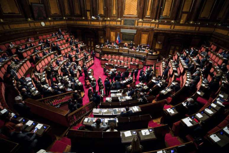 Plenário do Senado da Itália, em Roma