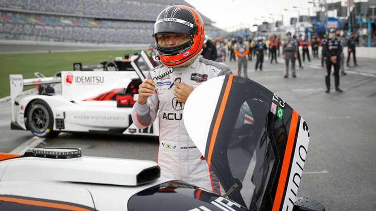 Helio Castroneves escreve para o LANCE! às quartas (Foto:IMSA)