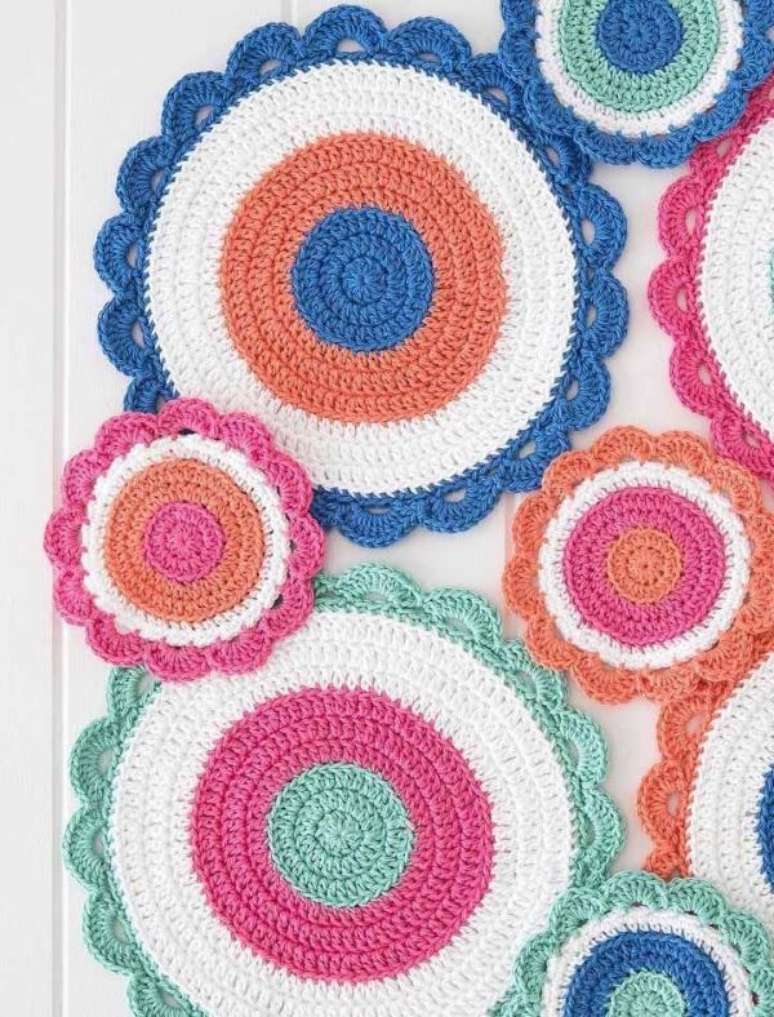 58. Fa&ccedil;a diferentes modelos de croch&ecirc; para iniciantes para treinar &ndash; Via: Pinterest