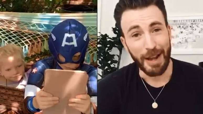 Chris Evans, que interpreta o Capitão América, gravou um vídeo para o garoto Bridger Walker