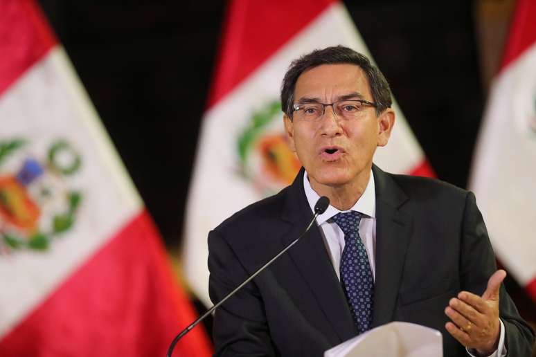 Presidente peruano, Martín Vizcarra
30/09/2019
Presidência do Peru/Divulgação via REUTERS