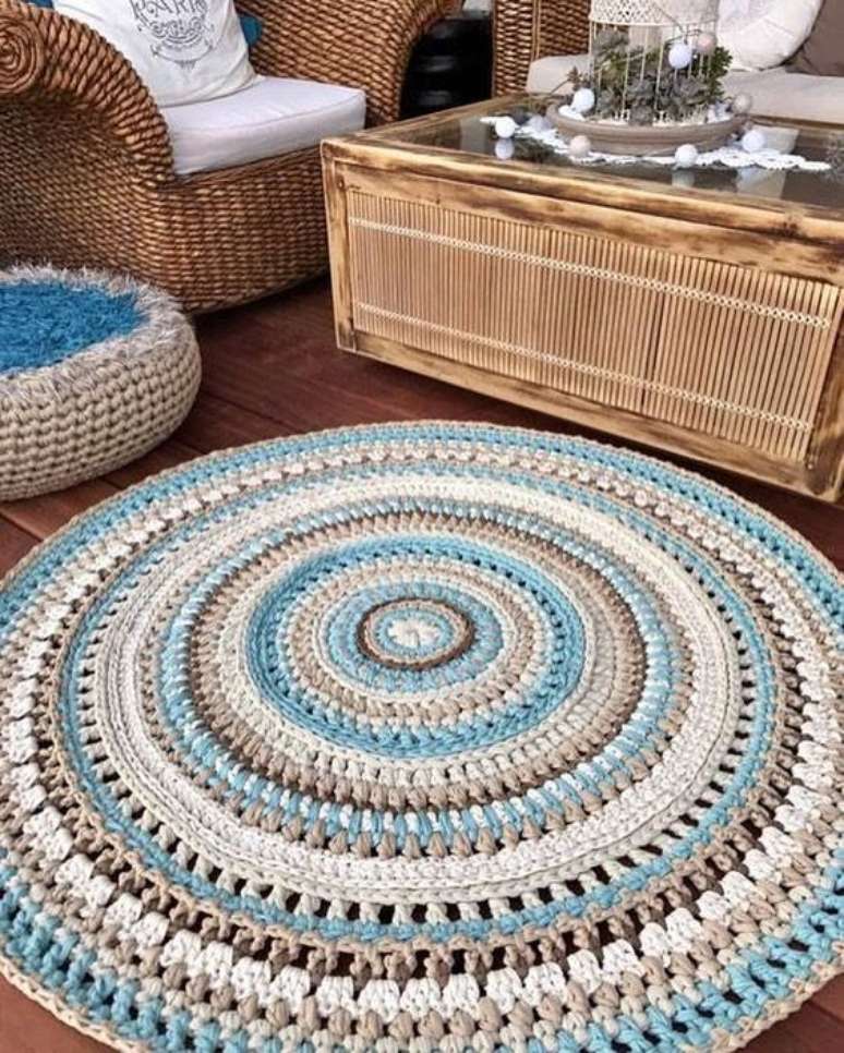 10. Tapete de croch&ecirc; para iniciantes &ndash; Via: Pinterest