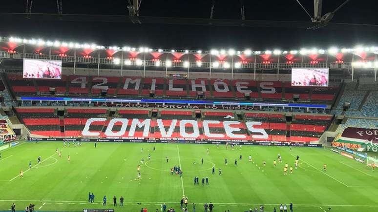 Flamengo bateu o Fluminense por 1 a 0 e conquistou o Campeonato Carioca (Foto: Lance!)