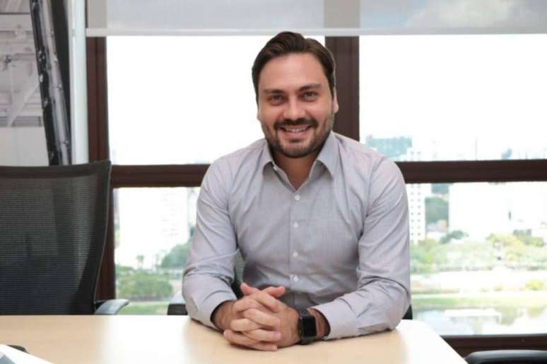 O pré=candidato do Novo à Prefeitura de SP, Filipe Sabará