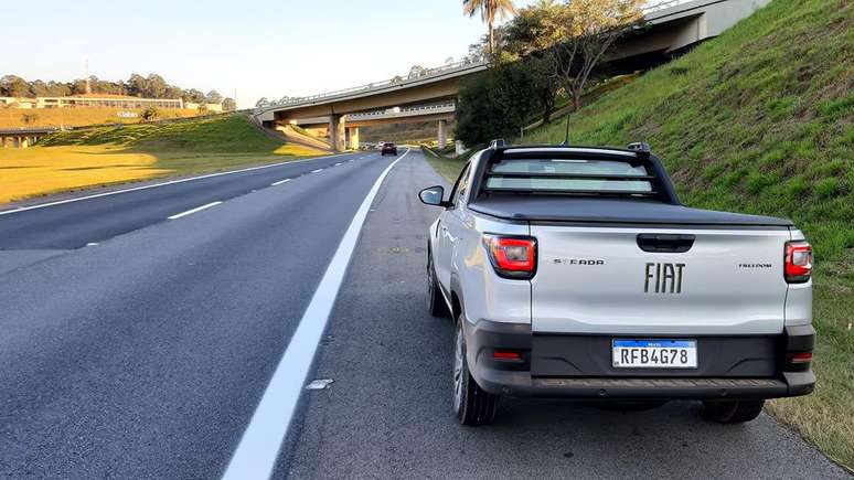 Nova Strada Freedom 1.3 faz 14,2 km/l na estrada com gasolina e 10,5 com etanol.