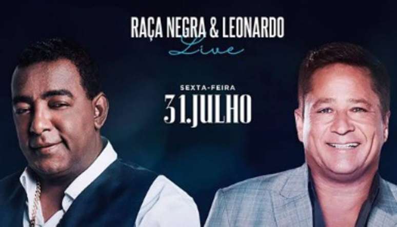 Cantor Leonardo fará live com vocalista do Raça Negra