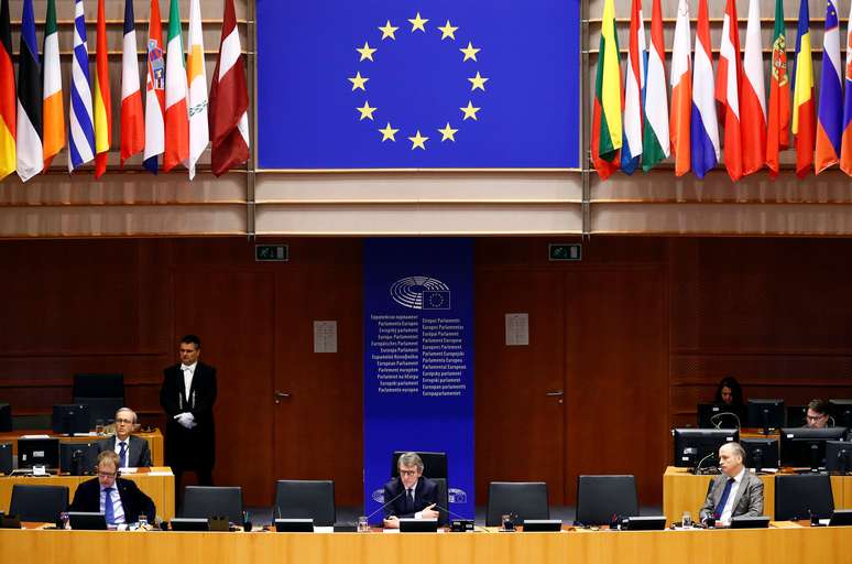 Parlamento europeu em Bruxelas, B&eacute;lgica
 26/3/2020 REUTERS/Francois Lenoir