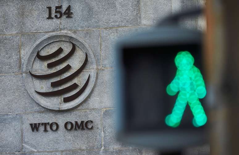 Logo em prédio da OMC em Genebra. REUTERS/Denis Balibouse