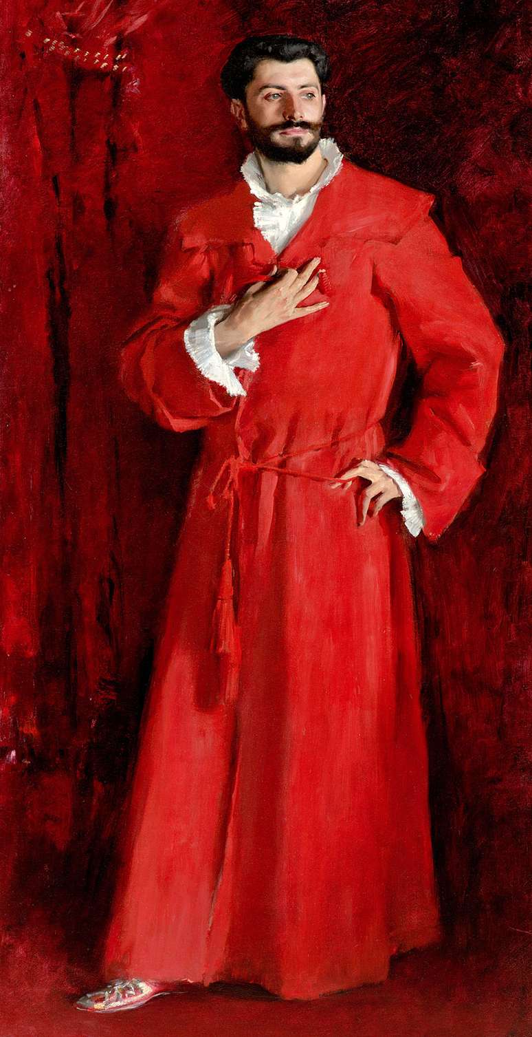 Sargent o retratou em 1881, mas, devido &agrave;s cr&iacute;ticas, a pintura permaneceu na casa de Pozzi e depois ficou em outro apartamento em Paris at&eacute; 1990