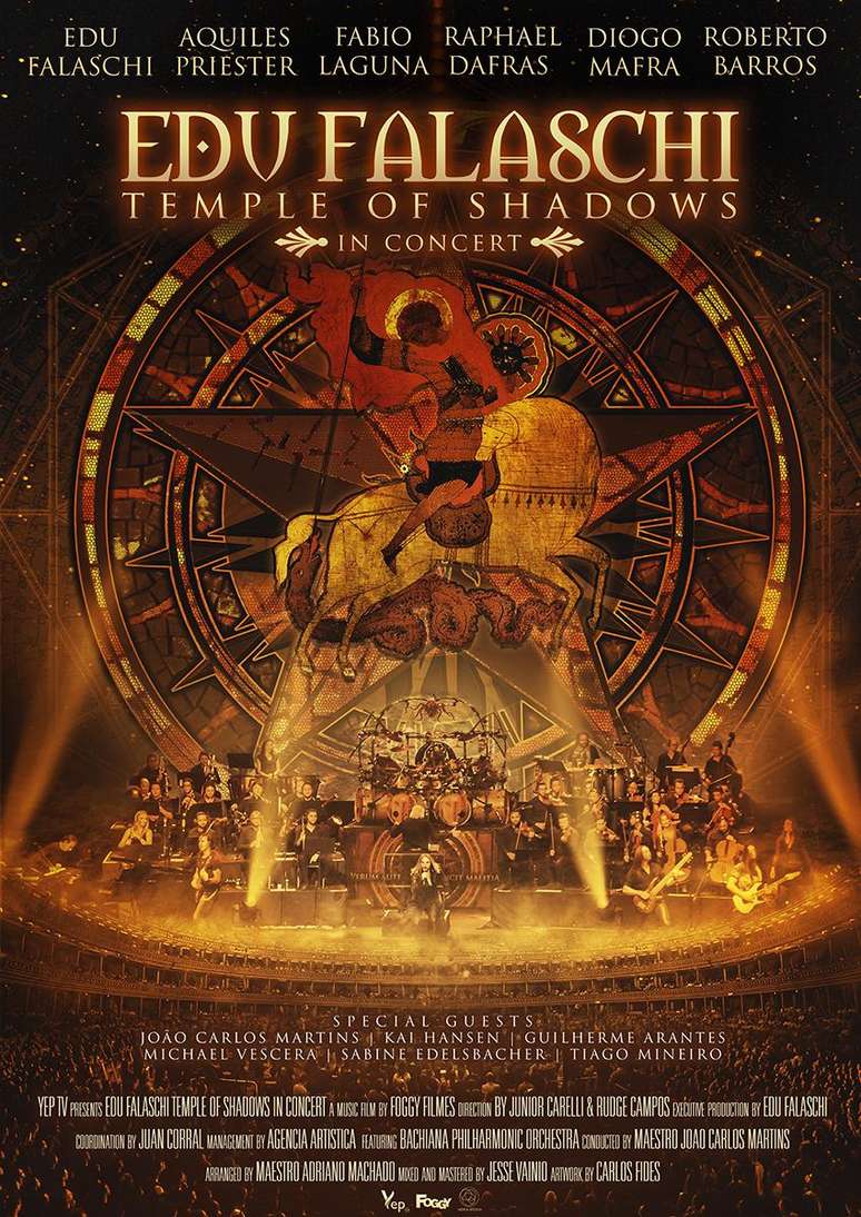 Capa do DVD &#034;Temple of Shadows&#034;