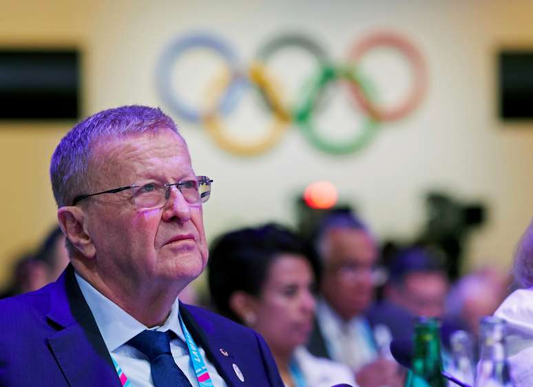 John Coates durante sessão do COI 
10/01/2020
REUTERS/Denis Balibouse