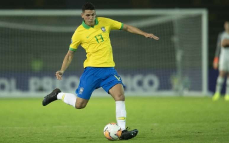 Nino atuou pela Seleção no Pré-Olímpico (Foto: Lucas Figueiredo/CBF)