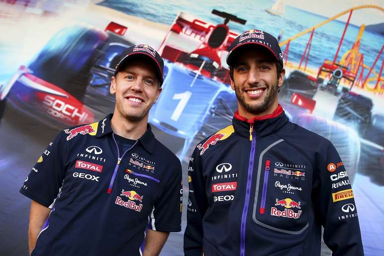 Sebastian Vettel e Daniel Ricciardo 
