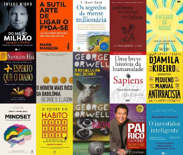 Os 15 livros mais vendidos na quarentena