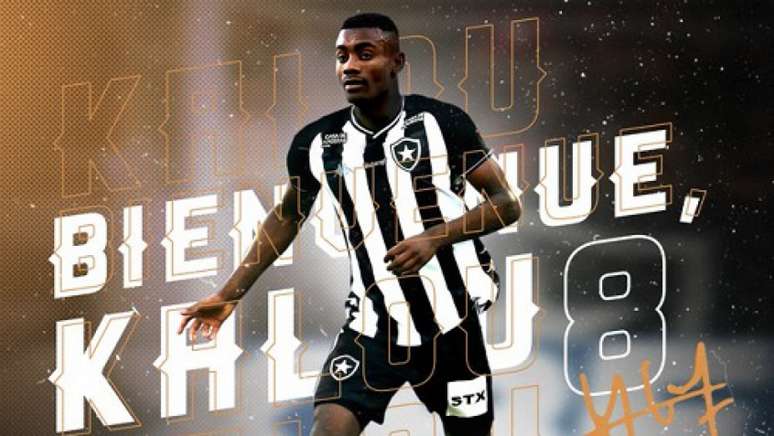 Salomon Kalou é o novo jogador do Botafogo (Foto: Reprodução/Twitter Botafogo)