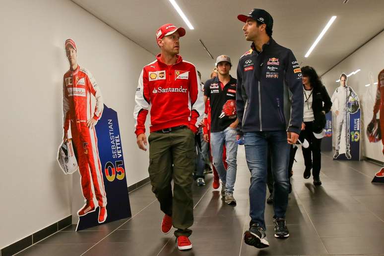Sebastian Vettel e Daniel Ricciardo foram companheiros por uma só temporada 