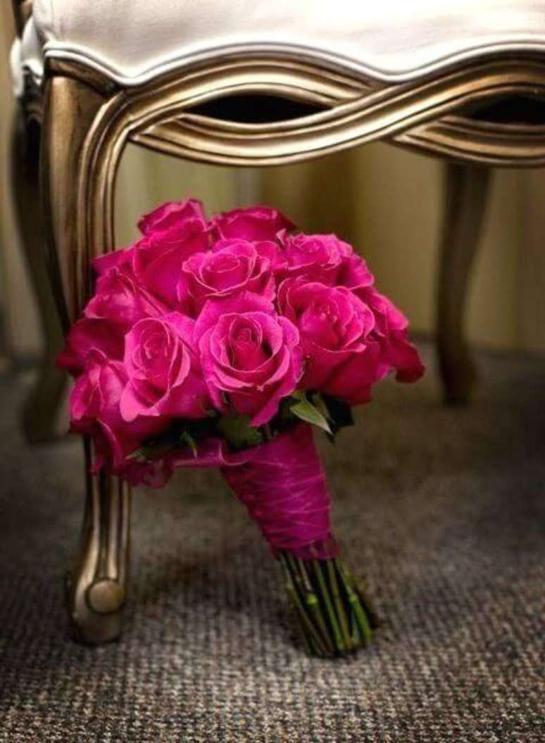 67. Buquê de rosas pink – Via: Pinterest