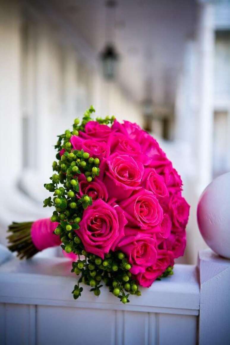 68. Buquê de rosas pink – Via: Pinterest