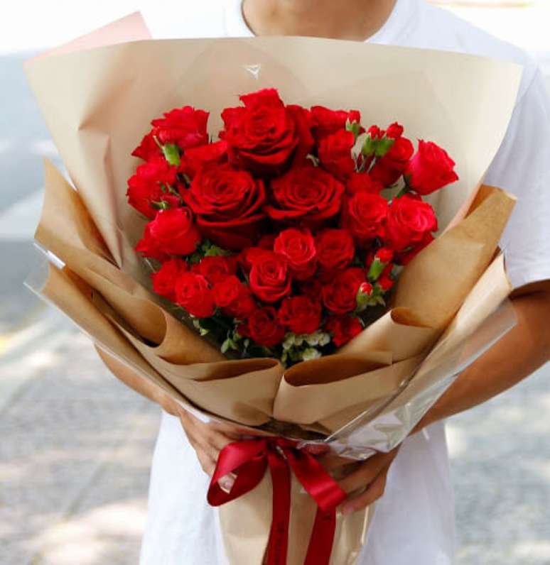 1. Buquê de rosas vermelhas – Via: Pinterest