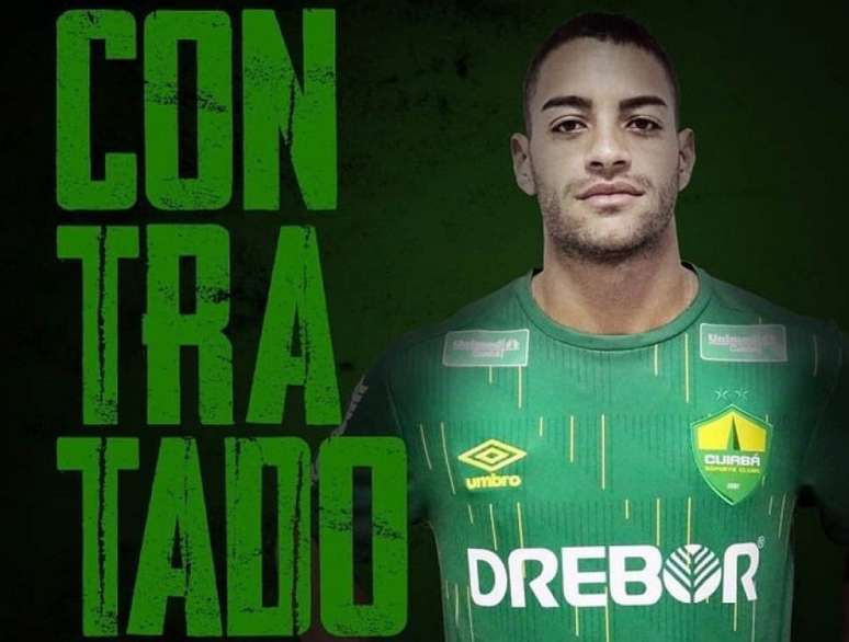 Felipe Ferreira já foi anunciado pelo Cuiabá, onde vai disputar a Série B do Brasileirão (Foto: Divulgação/Cuiabá)