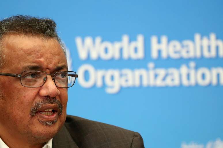 Diretor-geral da OMS, Tedros Adhanom, durante entrevista coletiva em Genebra
30/01/2020 REUTERS/Denis Balibouse