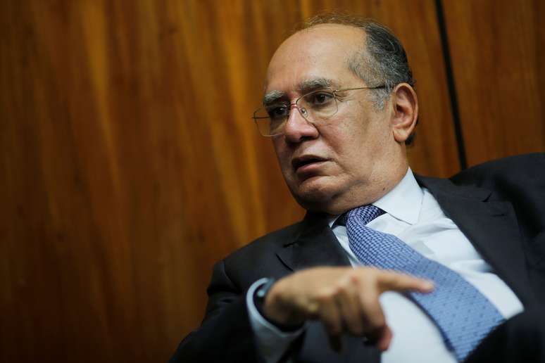 Gilmar Mendes durante entrevista à Reuters em Brasília
22/08/2020 REUTERS/Adriano Machado