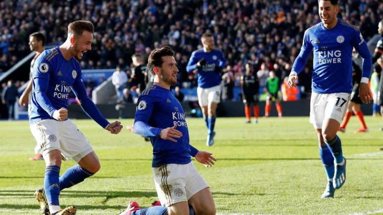 Ben Chiwell foi um dos grandes destaques do Leicester na temporada (Adrian Dennis/AFP)