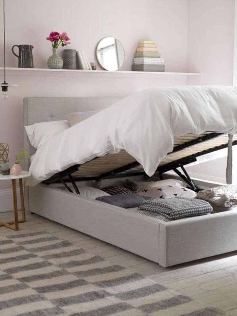 2. Cama box ba&uacute; casal &ndash; Via: Pinterest