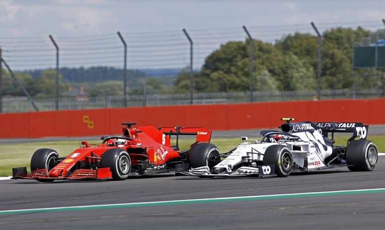 Sebastian Vettel foi superado na pista por Pierre Gasly 