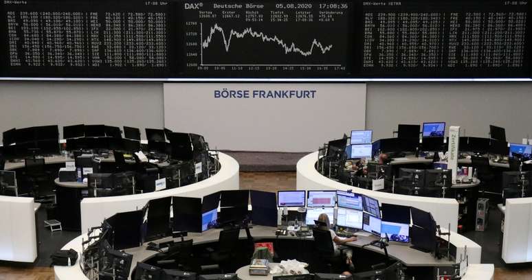 Bolsa de valores de Frankfurt, Alemanha 
05/08/2020
REUTERS/Staff
