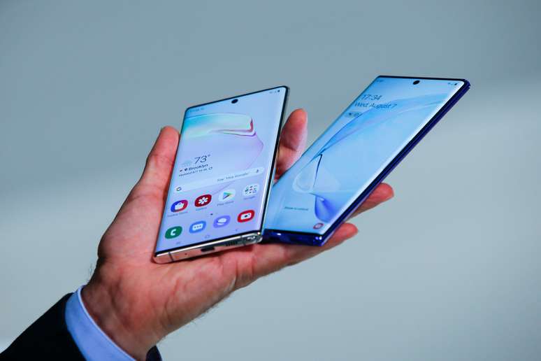 Samsung Galaxy Note 10, lançado em 2019
REUTERS/Eduardo Munoz