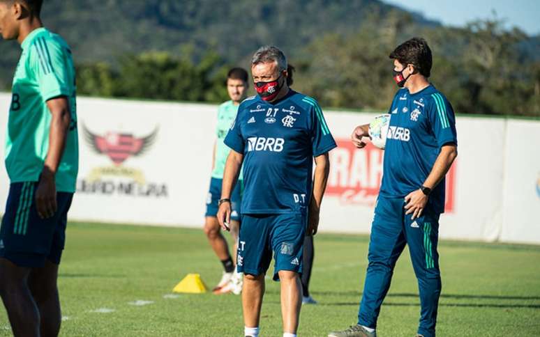 Torrent durante treino no Ninho do Urubu (Foto: Alexandre Vidal/Flamengo)