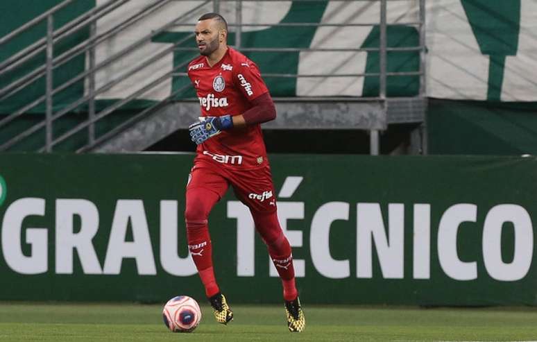 Weverton brilhou no 1º tempo (Cesar Greco/Agência Palmeiras)