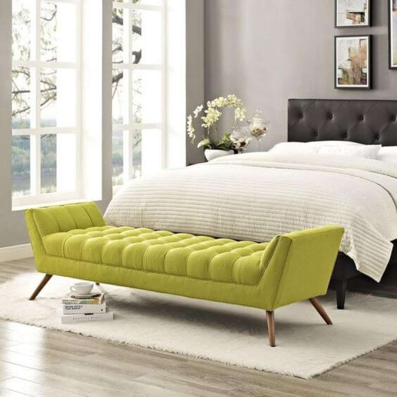 37. Divã recamier verde – Via: Pinterest