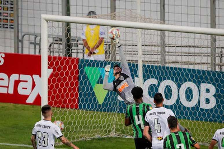 Rafael está se consolidando no gol do Galo, sendo titular em cinco jogos seguidos da equipe mineira-(Bruno Cantini/Atlético-MG)