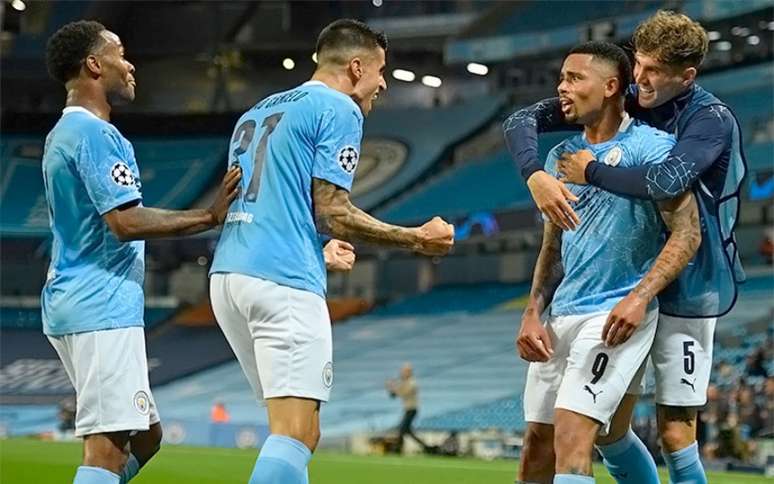 Gabriel Jesus marcou um gol e deu uma assistência na partida (Foto: Oli SCARFF / AFP)