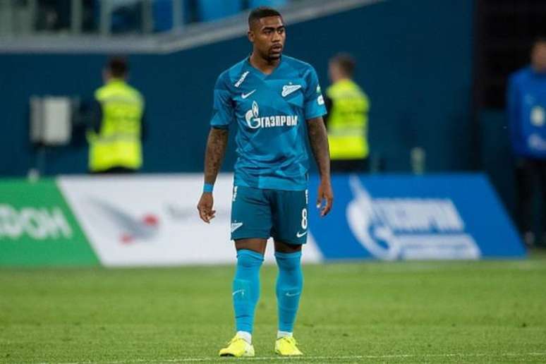 Malcom em ação pelo Zenit, da Rússia (Foto: Divulgação / Zenit)