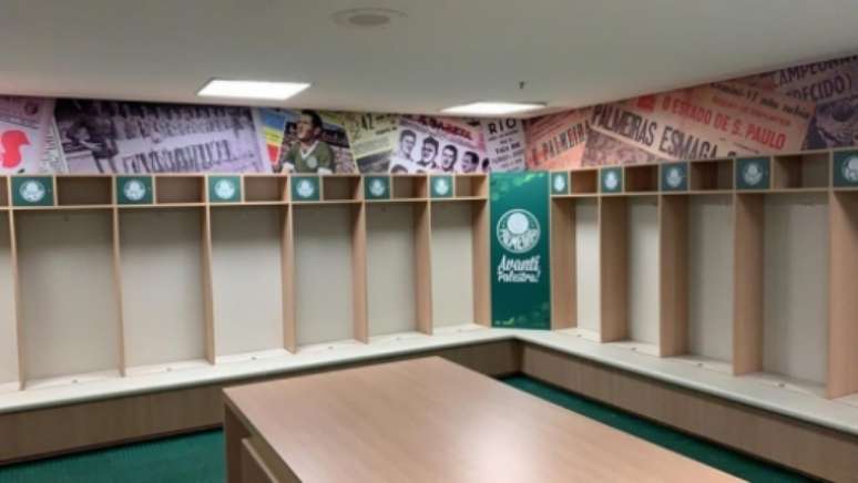 Corinthians terá decoração alviverde (Foto: Reprodução/Twitter)