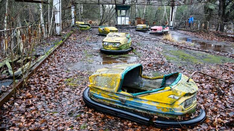 Pripyat, a cidade perto da usina de Chernobyl, é hoje uma cidade fantasma.