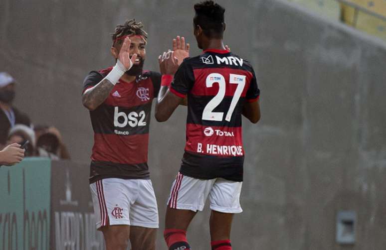 Gabigol e Bruno Henrique formam a principal dupla do Flamengo (Foto: Alexandre Vidal /CRF)