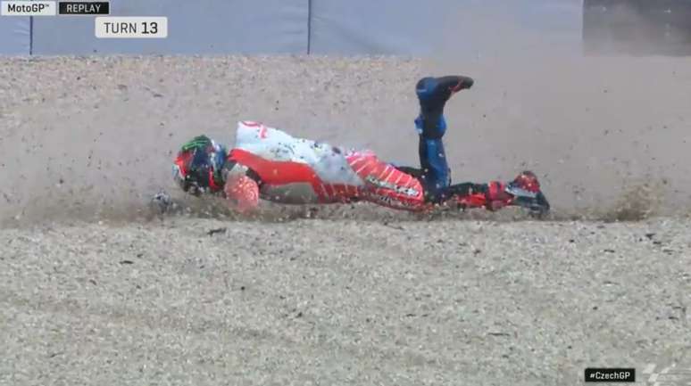 O forte acidente de Bagnaia 