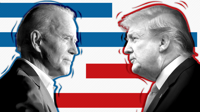Joe Biden e Donald Trump - eleições nos EUA 2020