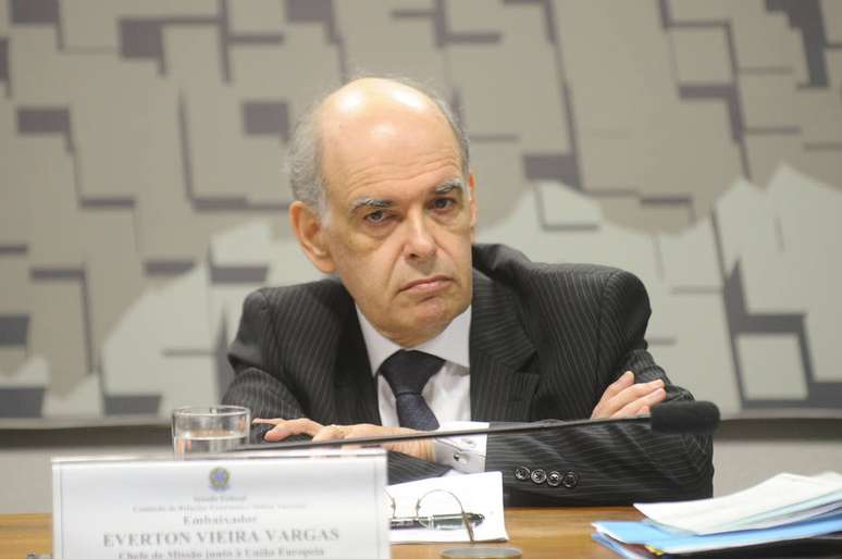 Embaixador Everton Vieira Vargas, durante sabatina no Senado, em 2016