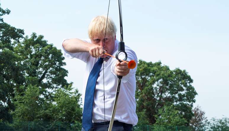 Premiê britânico Boris Johnson em Londres
10/08/2020 Lucy Young/Pool via REUTERS